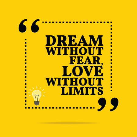 Citation De Motivation Inspiree Rever Sans Peur L Amour Sans Limites Design Branche Simple Clip Art Libres De Droits Svg Vecteurs Et Illustration Image