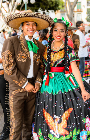 puebla mexico oct 30 2016 unidentified mexican couple in