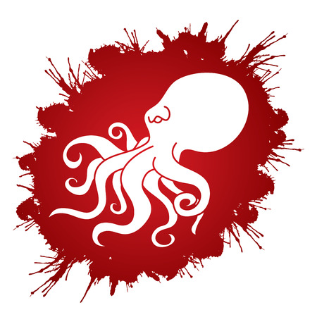 タコ スプラッシュ血液バック グラウンド グラフィック ベクトルに設計されています のイラスト素材 ベクタ Image タコ スプラッシュ血液バック グラウンド グラフィック ベクトルに設計されています のイラスト素材 ベクタ Image