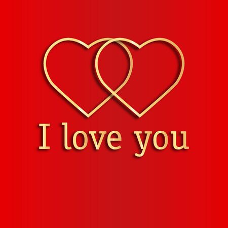 Zwei Herzen Ich Liebe Dich Lizenzfrei Nutzbare
