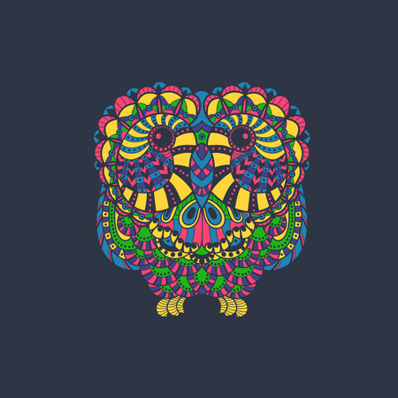 ゴージャスなフクロウの絶妙なスタイルでページ デザインをカラーリング のイラスト素材 ベクタ Image ゴージャスなフクロウの絶妙なスタイルでページ デザインをカラーリング のイラスト素材 ベクタ Image