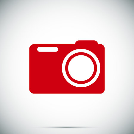 Photo camera icon, vector best flat icon
