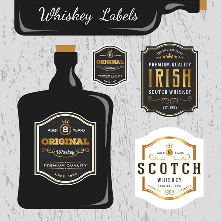whiskey label template