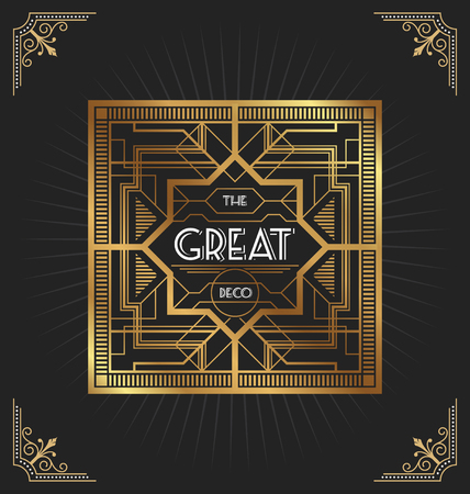 art deco banner