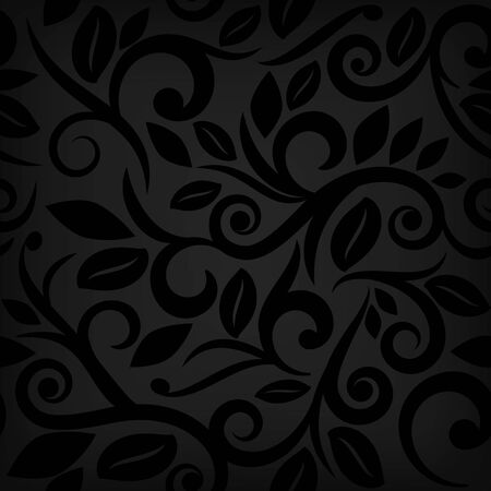 黒の抽象的なパターン 花の黒背景 暗い背景 のイラスト素材 ベクタ Image 8093