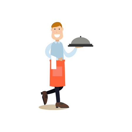 シェフは おいしい料理とふたで覆われてトレイを運ぶ 白い背景で隔離の漫画のキャラクター ベクター Eps10 の図 のイラスト素材 ベクタ Image シェフは おいしい料理とふたで覆われてトレイを運ぶ 白い背景で隔離の漫画のキャラクター ベクター Eps10 の図 のイラスト素材 ベクタ Image
