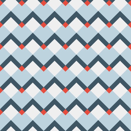 fashion geometric pattern in retro blue colors seamless vector