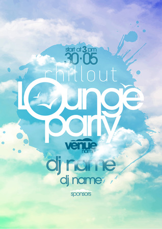 blue party club flyer night party poster template royalty free blue poster