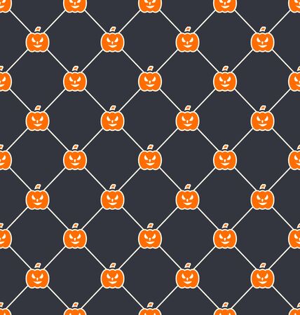 イラスト彫刻カボチャ ハロウィーンの壁紙 ラスターとシームレスなテクスチャ の写真素材 画像素材 Image