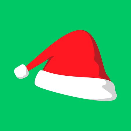 christmas elf hat vector graphic illustration sign symbol design