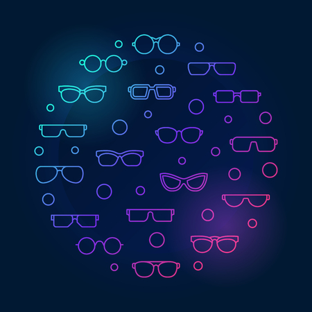 ベクトルメガネ水平アウトラインイラストまたはバナー のイラスト素材 ベクタ Image ベクトルメガネ水平アウトラインイラストまたはバナー のイラスト素材 ベクタ Image