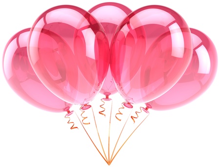 Balloons pink birthday party celebration anniversary decoration Balloons pink birthday party celebration anniversary decoration