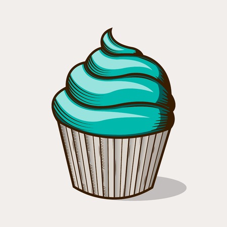 チェリーのカップケーキ リアルベクトル3dイラストのイラスト素材 ベクタ Image チェリーのカップケーキ リアルベクトル3dイラストのイラスト素材 ベクタ Image