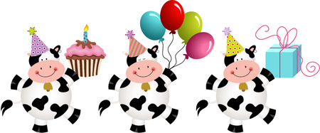 Birthday funny cows