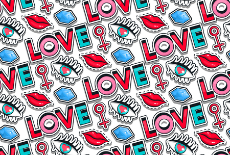 ステッカー 80 のスタイルでポップアートのファッションのアイコン コレクション セット 90 ベクトル イラスト白い背景上に分離 壁紙 シームレスなパターンは 愛 唇女子目ダイヤモンドをラップします のイラスト素材 ベクタ Image ステッカー 80 のスタイルでポップアートのファッションのアイコン コレクション セット 90 ベクトル イラスト白い背景上に分離 壁紙 シームレスなパターンは 愛 唇女子目ダイヤモンドをラップします のイラスト素材 ベクタ Image