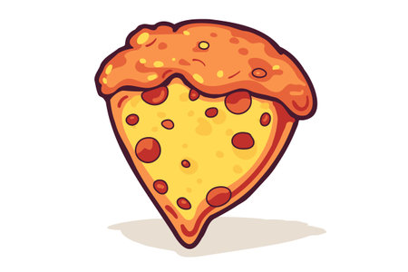Cheesy Pizza Slice Stock Illustrations, Cliparts and Royalty Free Cheesy  Pizza Slice Vectors