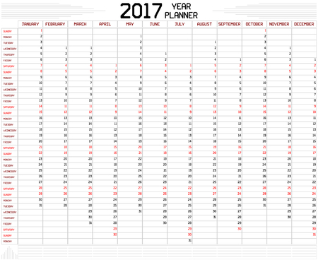 custom yearly planner