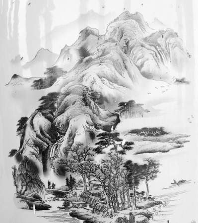 富士山絵画 の写真素材・画像素材. Image 17943930.
