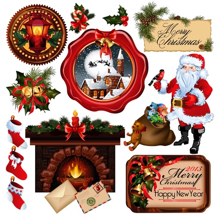 Christmas collection Stock Photo