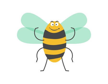 かわいい顔分離ベクトル イラストで面白い昆虫は 白い背景に設定します のイラスト素材 ベクタ Image かわいい顔分離ベクトル イラストで面白い昆虫は 白い背景に設定します のイラスト素材 ベクタ Image