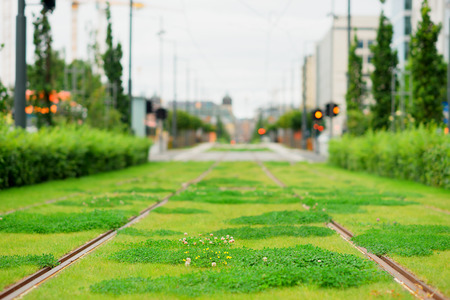 oslo railway with green grass background hd stock photo picture and