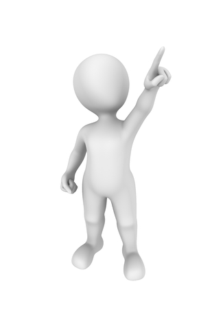 3 D 男を指差しマーク の写真素材 画像素材 Image