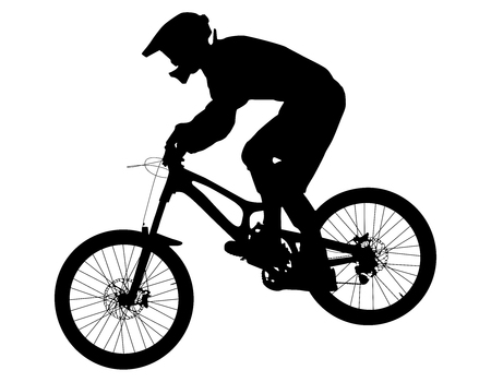 Mountain Bike Rider rubber stamp by Amazing Arts