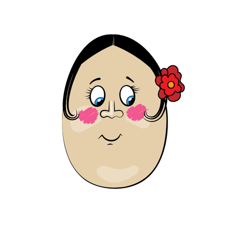 レトロなアメリカ人面白い漫画卵顔文字ベクトル図のイラスト素材 ベクタ Image レトロなアメリカ人面白い漫画卵顔文字ベクトル図のイラスト素材 ベクタ Image