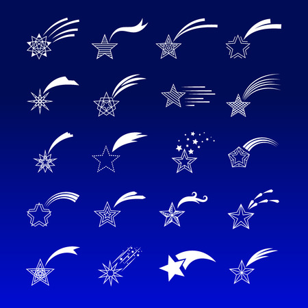 流れ星アイコン フラットなデザイン ベクトル イラスト ベクターします のイラスト素材 ベクタ Image