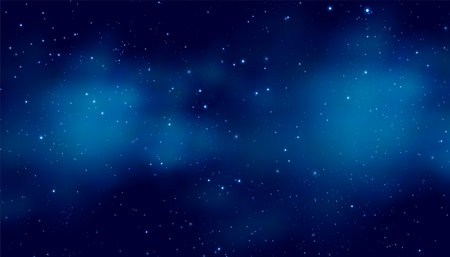 Cielo Stellato Blu Vettoriali, Illustrazioni e Clipart