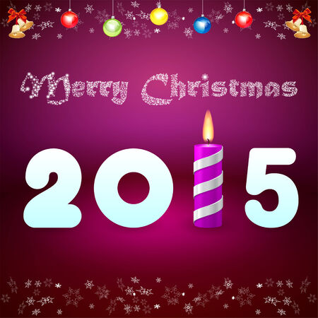 purple christmas card