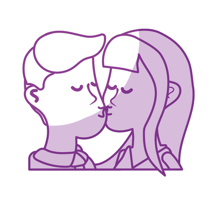 シルエットのかわいいカップルがロマンチックなシーン ベクトル図をキスのイラスト素材 ベクタ Image シルエットのかわいいカップルがロマンチックなシーン ベクトル図をキスのイラスト素材 ベクタ Image
