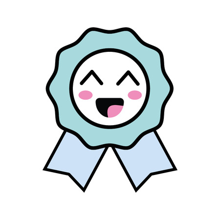 ベクトルイラスト可愛い幸せでかわいいメダル賞のイラスト素材 ベクタ Image