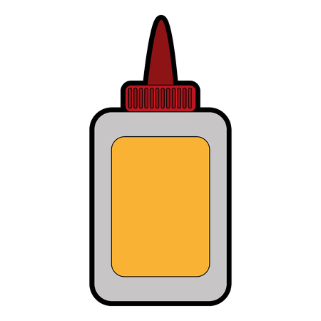 スティック接着剤のボトルを接着剤し 紙をテーマ分離デザイン ベクトル イラストのイラスト素材 ベクタ Image