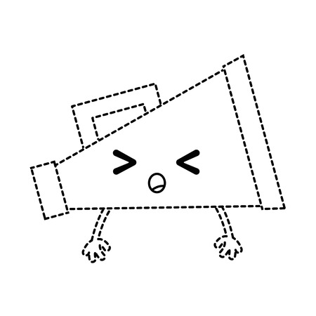 かわいい驚いた顔ベクトルイラストと頭可愛い点線の形状のイラスト素材 ベクタ Image 96072117