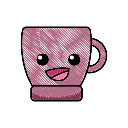 Grated Happy Coffee Cup Cartoon Grated Happy Coffee Cup Cartoon