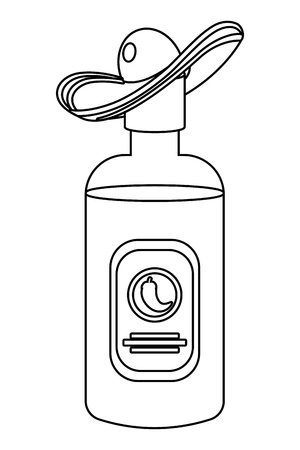Mexican tequila bottle cartoon vector illustration graphic design