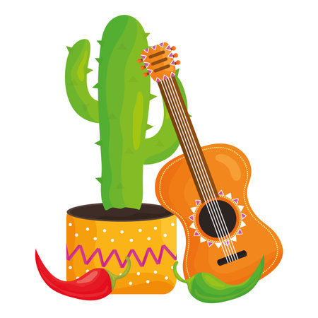 Cinco de mayo celebration set icons vector illustration design