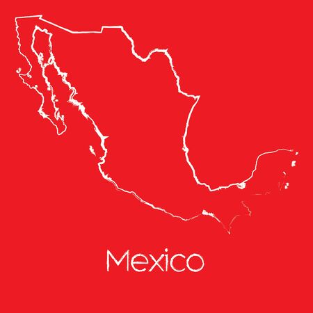 a map of the country of mexico stock photo 45187642