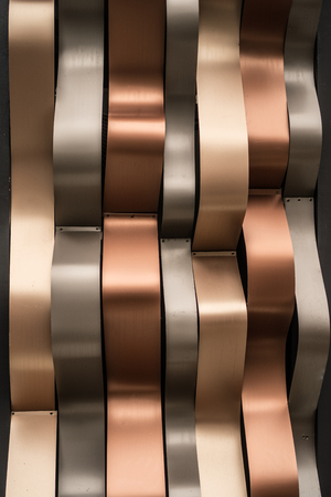 Luxury shiny <b>golden</b>, silver and rust-<b>colored</b> modern <b>wall</b> background