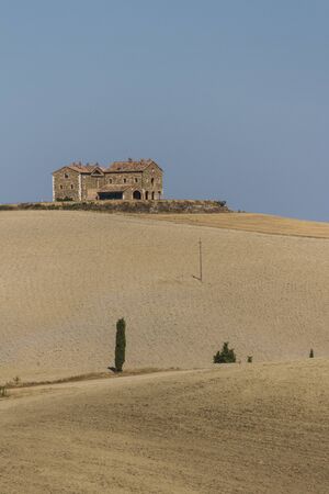 Campagna toscana di fine estate Stock Photo