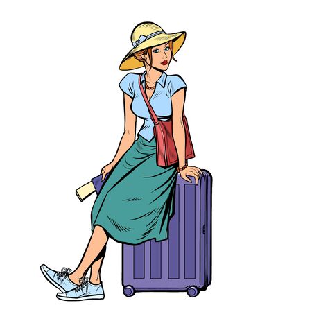 21 606 Luggage Woman のイラスト素材 ベクター 123rf
