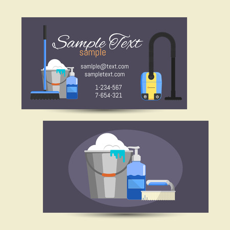 cleaning service card designs