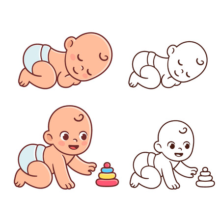 かわいい赤ちゃんの手描きイラスト のイラスト素材 ベクタ Image かわいい赤ちゃんの手描きイラスト のイラスト素材 ベクタ Image