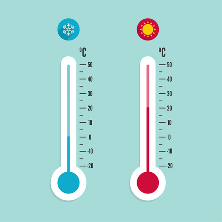 meteorology thermometer with celsius fahrenheit royalty free