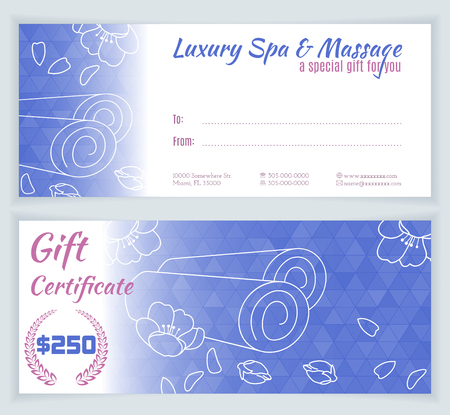 yoga gift certificate template