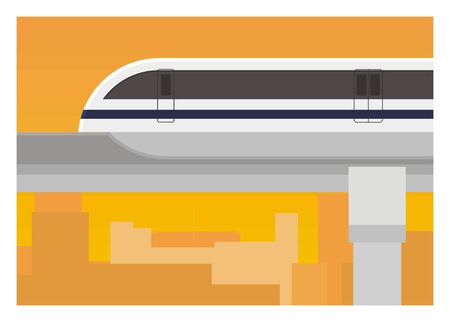 電車車の簡単な図 のイラスト素材 ベクタ Image