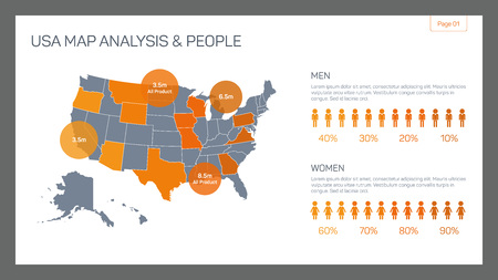 us map infographic template