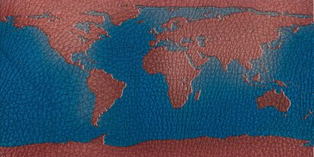 crumpled paper recycling map world