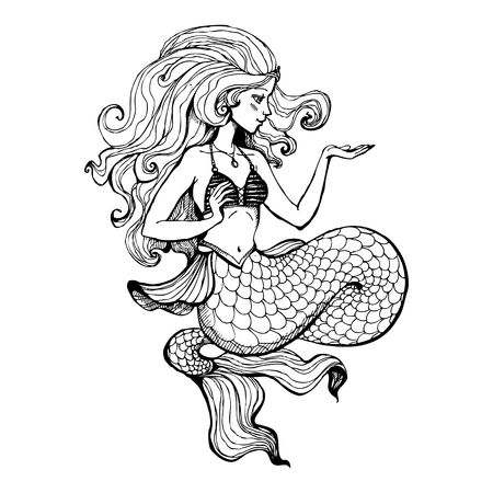 5 578 人魚のヴィンテージ のイラスト素材 ベクター 123rf